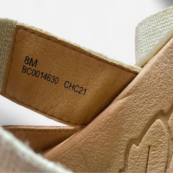 BOC Born Concept Champagne Vegan Leather Strappy Toe Flip Flop Sandals - Picture 4 of 5